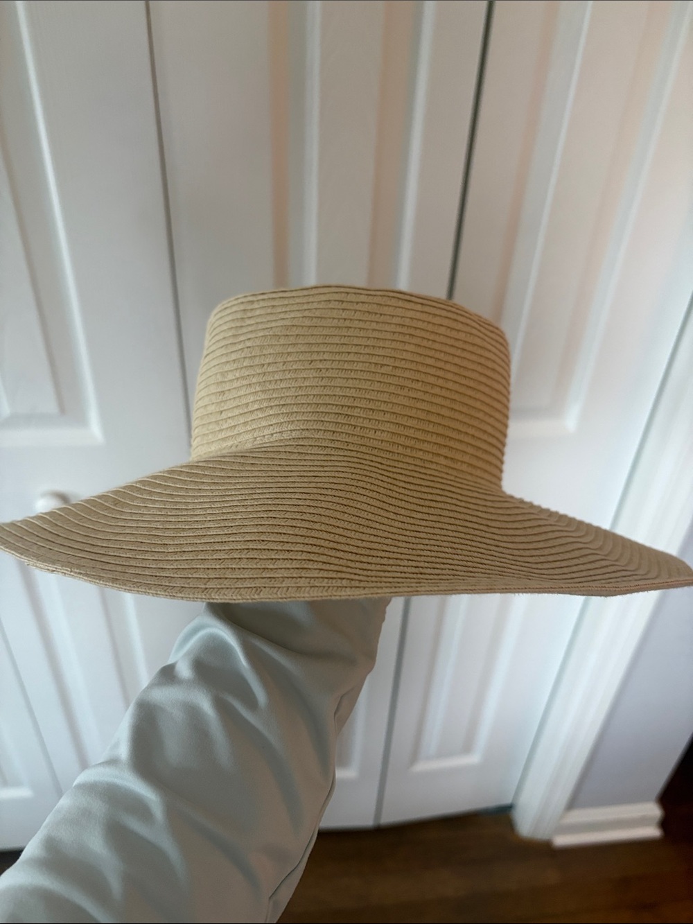 H&M Wide-Brim Straw Sun Hat - Natural Beige